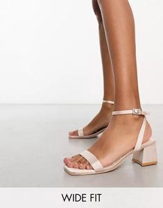 Розовые сандалии Be Mine Bridal Ruhi на низком блочном каблуке, широкая посадка Be Mine Wide Fit