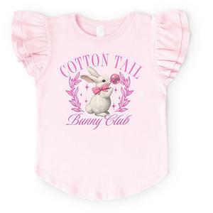 Футболка с принтом Cotton tail bunny club bubblegum и рукавами-фонариками The Juniper Shop, Ballerina