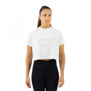 Футболка с коротким рукавом спортивная Velites Crop Holo, белый