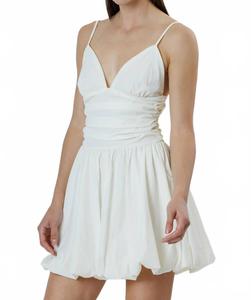 Платье-мини Alyssa Bubble в кремовом цвете STORIA