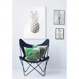 Чехол на подушку APELT «3990», (1 шт.), без наполнения, бежевый/зеленый