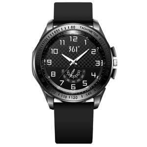 361° Часы мужские Racing Fashion Style Collection с кварцевым механизмом и силиконовым ремешком, черный циферблат