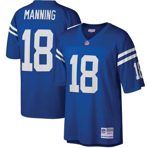 Мужская футболка Mitchell & Ness Peyton Manning Royal Indianapolis Colts Big & Tall 1998 года, реплика вышедшего на пенсию игрока