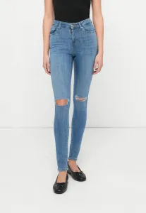 Джинсы onlpower pushup с вырезом до колена, узкие. Only, Medium Blue Denim