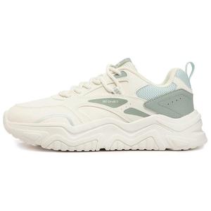 361° Кроссовки Casual Women's White Green Low top с амортизацией, дышащие, увеличивающие рост