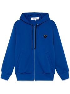 Толстовка с капюшоном на молнии с эмблемой в виде сердца Comme Des Garçons Play, синий