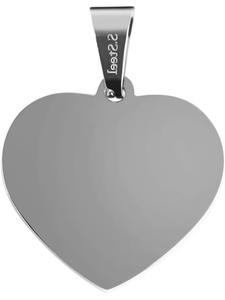 Adeliás Женский кулон - Сердце. Кулон в форме сердца из нержавеющей стали серебристого цвета