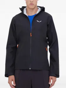 Куртка с капюшоном на молнии Salewa, черный