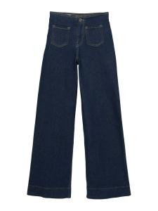 Джинсы с широкими штанинами Pull&Bear, темно-синий