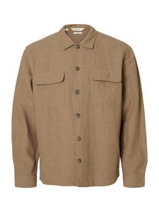 SELECTED Рубашка на пуговицах Regular fit 'SLH-Leroy Sun' в цвете Brocade