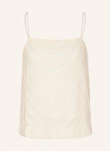 Блузка топ gzglira с пайетками Gestuz, экрю