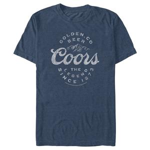 Мужская легкая футболка с графическим рисунком Coors SIGN COORS Licensed Character, цвет Navy Heather