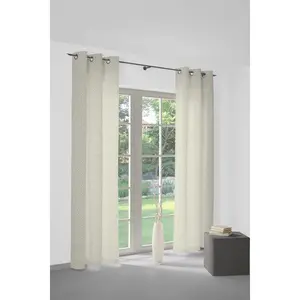 Штора Telfort с люверсами, 1 шт. Wirth, серый