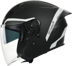 Винтажный мотоциклетный шлем с открытым лицом 3/4 и двойным визором, взрослый мотоциклетный полушлем-«джет», одобренный DOT/ECE, ретро-шлем для круизеров, скутеров и туристических поездок, размер XL = 59-60 см ZoikoM, R