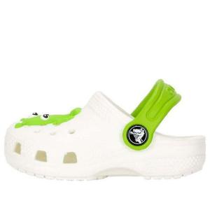 Кроссовки classic glow alien clog 'white green' Crocs, белый