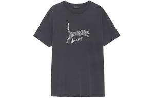 Anine Bing Футболка Walker с выцветшим логотипом Leopard