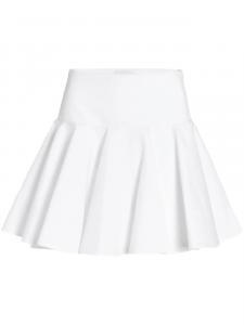 Giambattista Valli расклешенная поплиновая юбка мини, белый