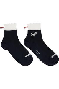 Носки Hector с ажурной вышивкой Thom Browne, черный