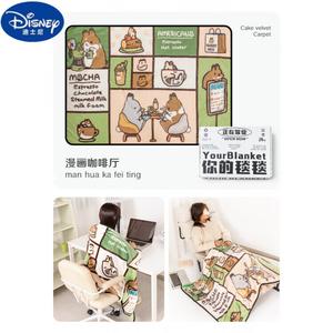 Disney Плед 70х100 см, утепленный флисом, цвет Manga Coffee Shop