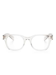 Saint Laurent Eyewear очки в прозрачной оправе, серый