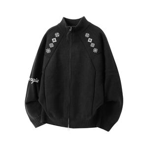 Свитер Unisex Stand Collar Moderate HUANQIU, черный