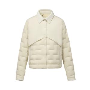 DESCENTE Городская ветрозащитная водоотталкивающая укороченная пуховая куртка, CR-Pistachio Shell