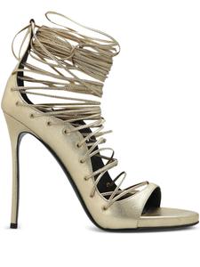 DSQUARED2 130 мм кожаные сандалии, золотой