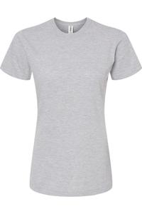 Tultex женская классическая футболка из тонкого джерси, цвет heather grey