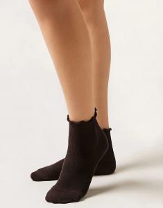 Носки Calzedonia Ribbed коричневого цвета