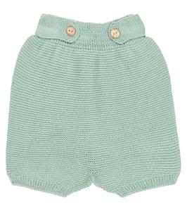Хлопковые шорты baby menta La Coqueta, зеленый