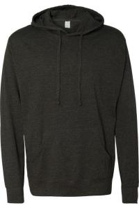 Independent Trading Co. Легкая футболка-пуловер с капюшоном, цвет charcoal heather