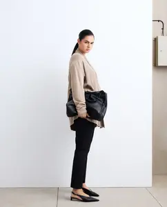 Женский гладкий кардиган из вискозы Couchel, бежевый