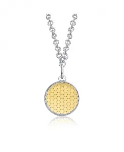 Двухцветное ожерелье с подвеской «Вечная гармония» Rachel Glauber, white