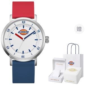 Dickies Наручные часы кварцевый механизм силиконовый ремешок белый циферблат унисекс коробка лимитированная серия