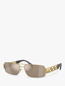 Мужские прямоугольные солнцезащитные очки ve2257 Versace, золотой