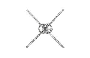 Серебряное кольцо для женщин GUCCI, серебряный