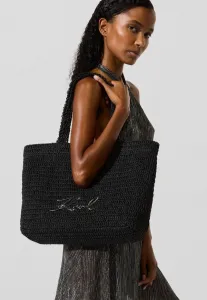 K/Signature вязаный пляжный аксессуар Karl Lagerfeld, Black