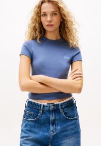 Футболка Tommy Jeans SLIM SH SCRIPT TEE, Blue Moment/Blue