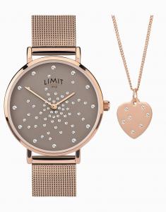 Классические женские круглые аналоговые часы из розового золота 28 мм подарочный набор из розового золота Limit