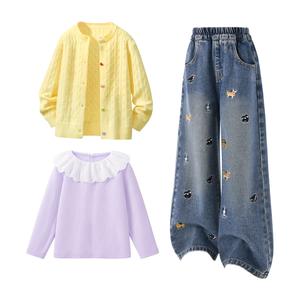 Детская повседневная спортивная одежда Disney, желтый