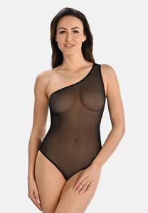 Боди Teyli mit asymmetrischem Ausschnitt an einer Schulter Carly, черный