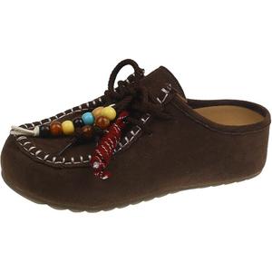 N6N8 Биркенштоки женские в стиле Birkenstock коричневые, цвет Brown