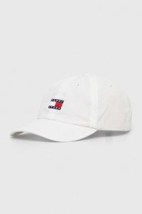 Хлопковая бейсболка Tommy Jeans, белый
