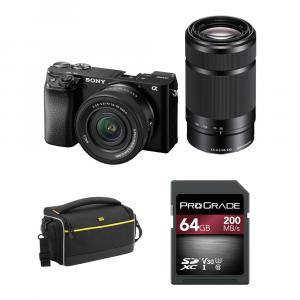 Беззеркальная камера Sony a6100 Mirrorless Camera with 16-50mm and 55-210mm Lenses