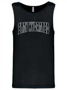 Майка-топ "Stay Hydrated" черного цвета F4NT4STIC