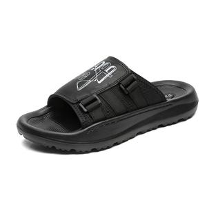 BOLE Мужские противоскользящие тапочки-шлепанцы с амортизацией черные, цвет Black