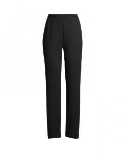 Спортивные трикотажные брюки Petite с эластичной резинкой на талии и высокой посадкой Lands' End, черный