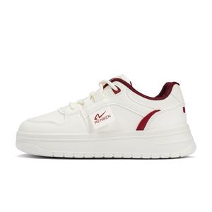 RENBEN Баланс Высотные Низкие Скейтерские Кроссовки Женские Бежево-Красные, цвет Beige Red