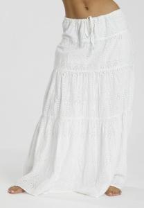 Юбка макси BRODERIE MAXI South Beach, белый
