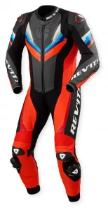 Гоночный костюм Квантовой 3 REV'IT!, неоново-красный/черный